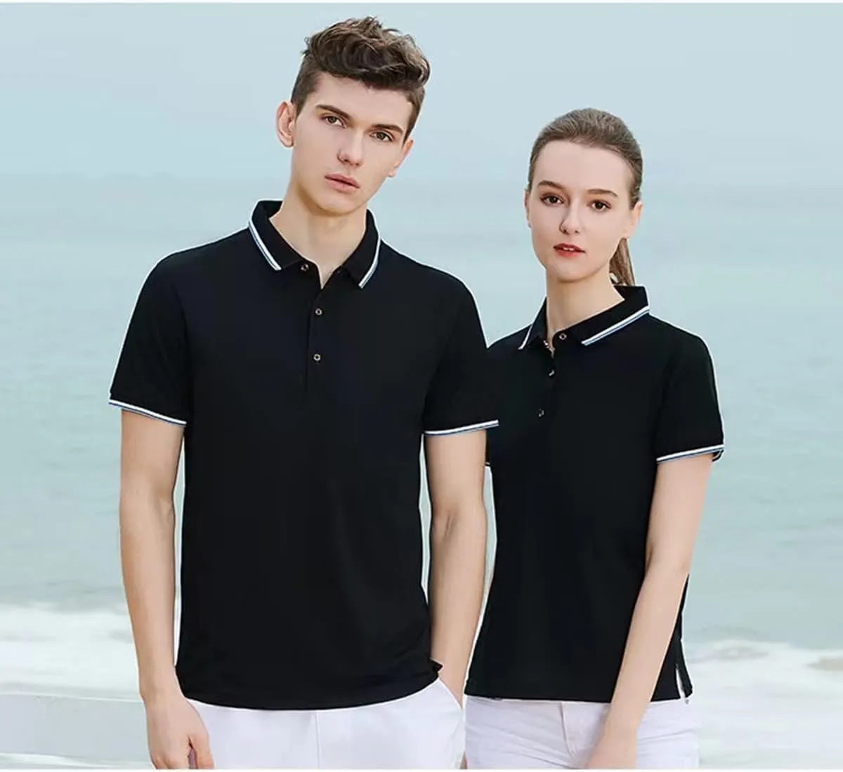 Custom Polo Shirts Design Your own Personalised Logo Photo Text Custom Mens/Womens Golf T Shirts Work Shirts