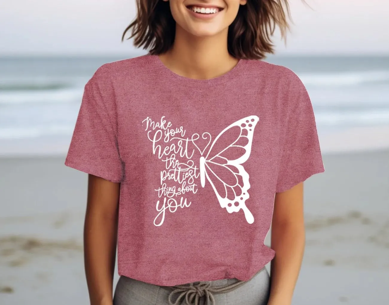 Dandelion Shirt for Women Casual Summer Short Sleeve Flower Tee Tops Inspirational Kindness T-Shirt