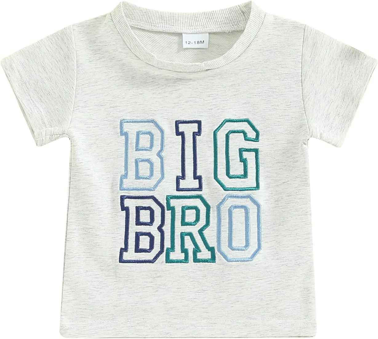 Dcohmch Big Brother Little Sister Matching Outfits Letter Embroidery Shirt Tops Summer Baby Boy Girl Clothes