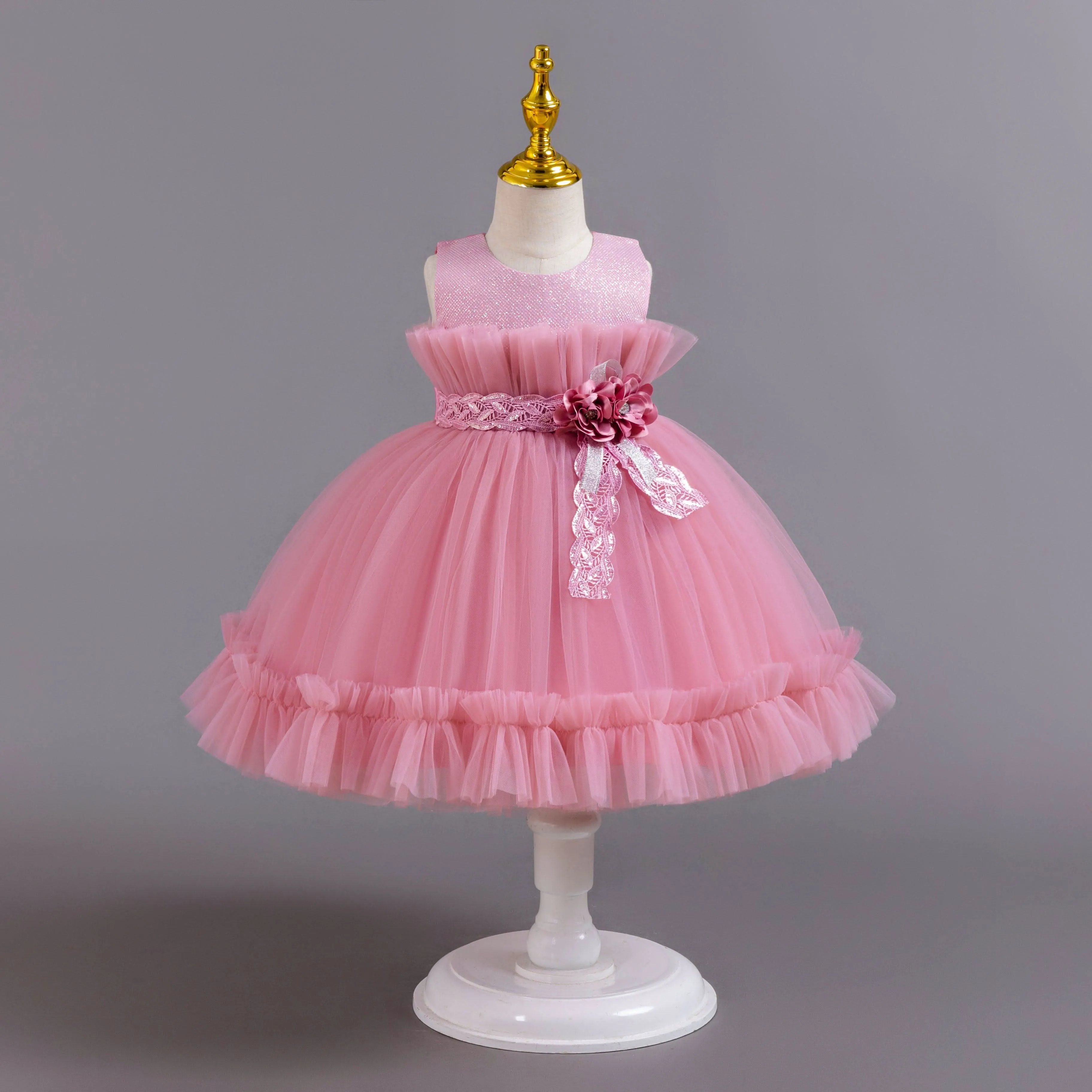 Exquisite Floral Children's Gown