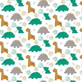 French Terry Cotton Jersey - Dinosaur