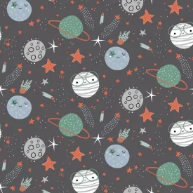 French Terry Cotton Jersey - Space