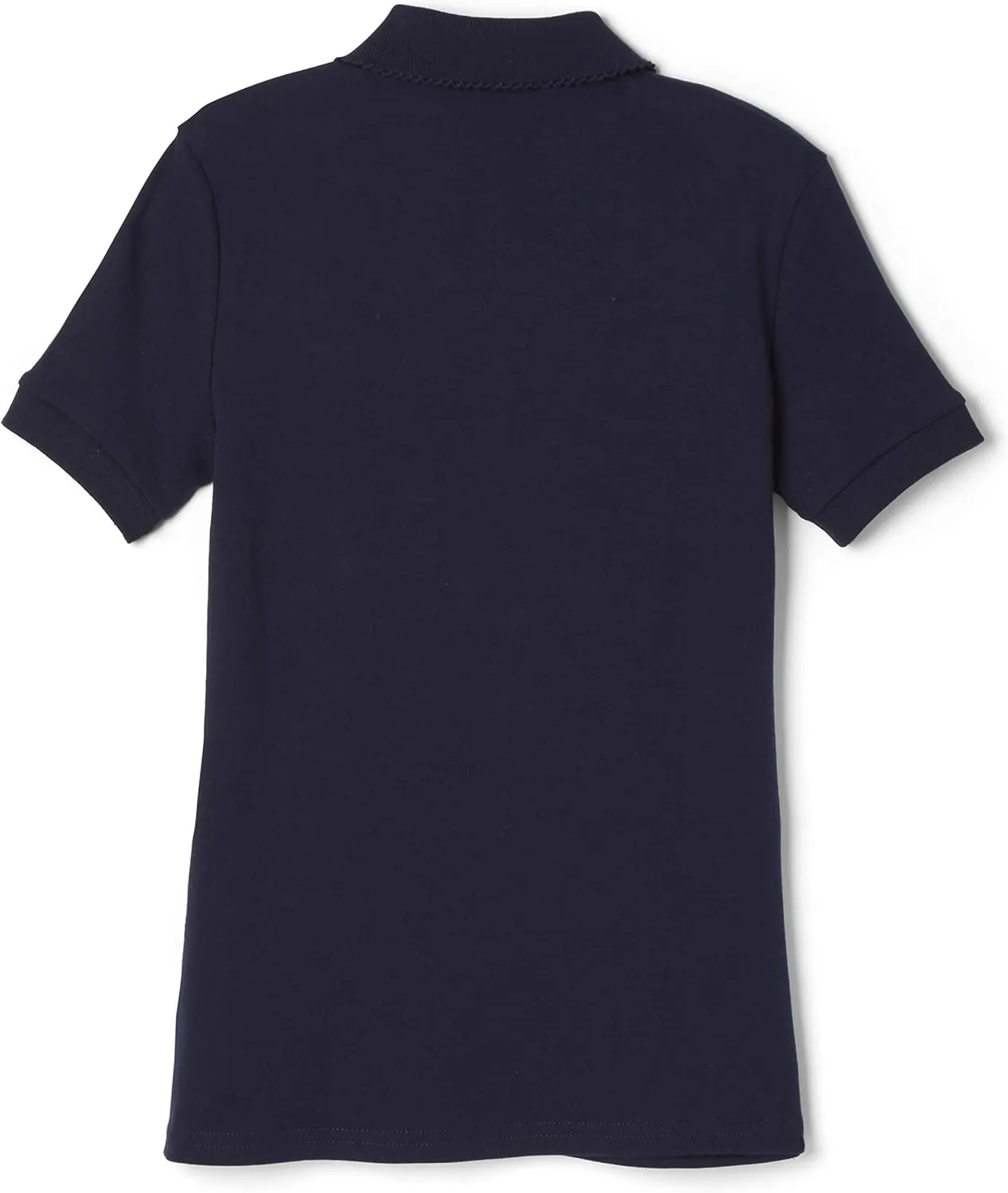 French Toast Girls' Short Sleeve Picot Collar Polo School Uniform Shirt (Standard and Plus)