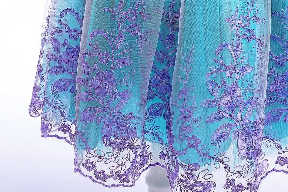High quality girls mermaid princess accessories dress for 5-6 year olds