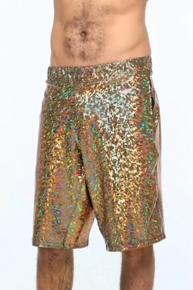 Mens Holographic Festival Shorts | 13 Colors